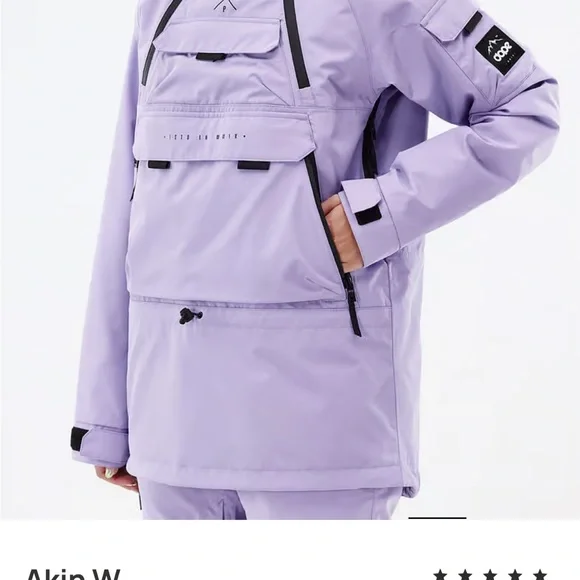 Dark purple dope snow jacket women's small